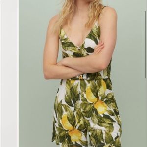 NWT H&M Lemon Romper